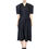 Thumbnail: Black Shirt Dress Front Sculptural Designer Drape Daywear Product Unique Original Stylish Bespoke