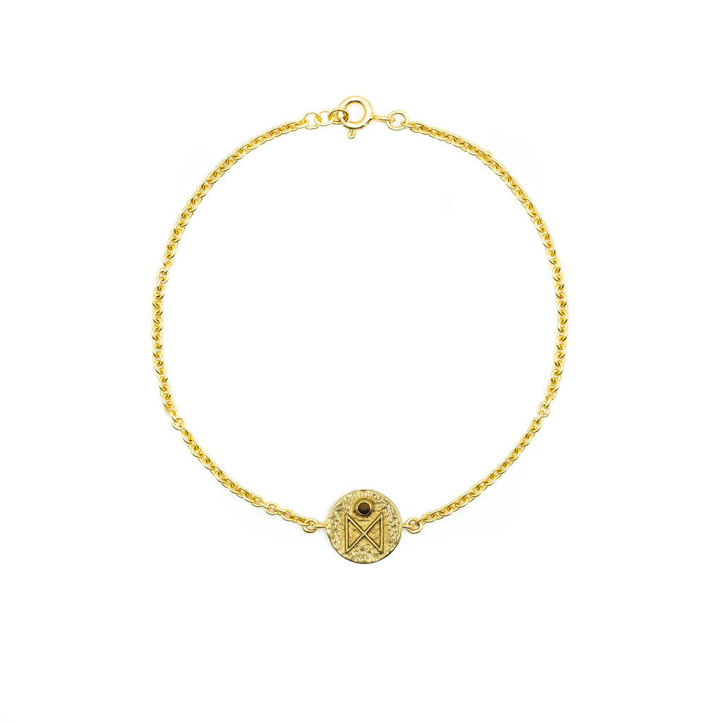 Gold Dagaz Rune Bracelet
