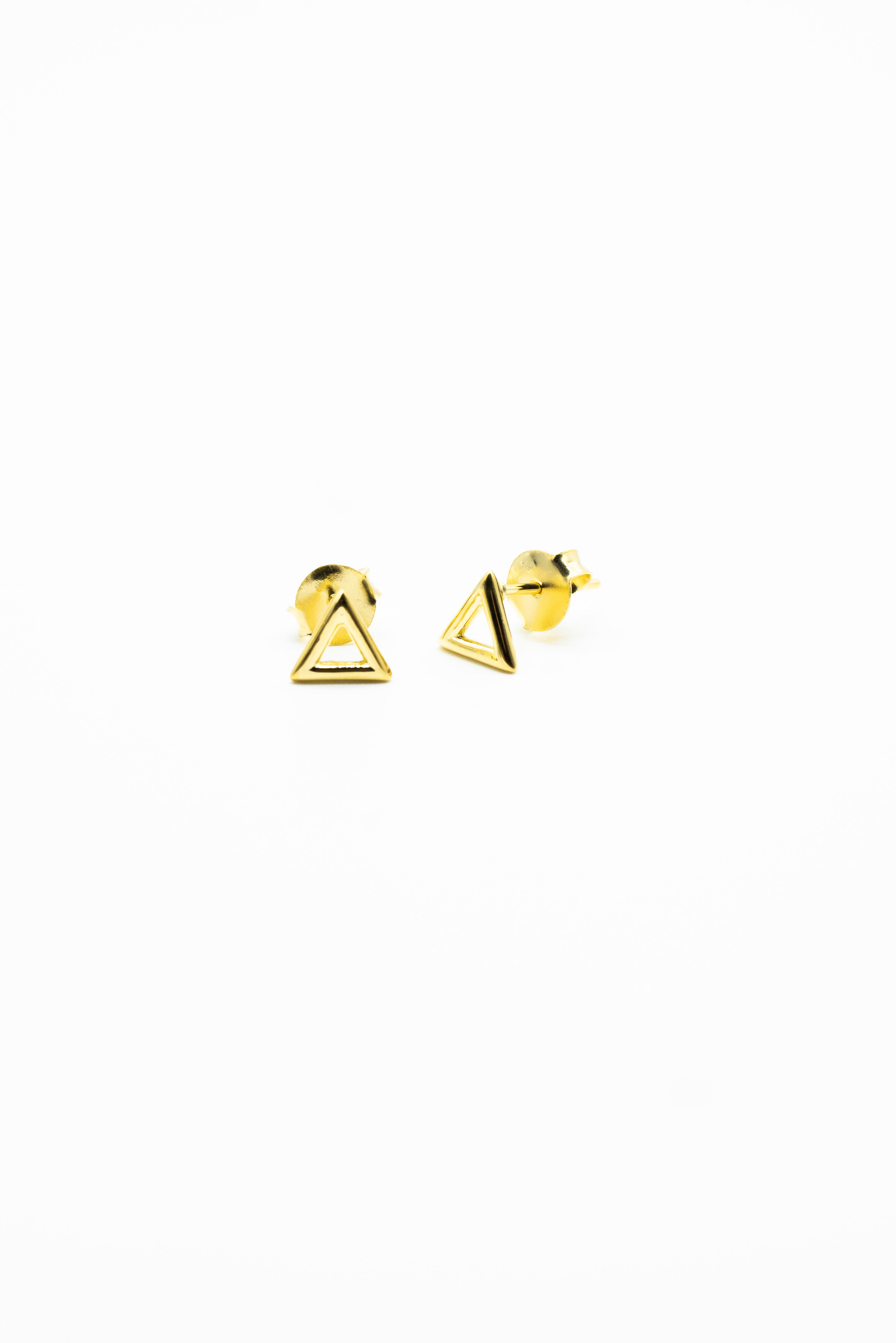 Gold Fire Element Stud Earrings