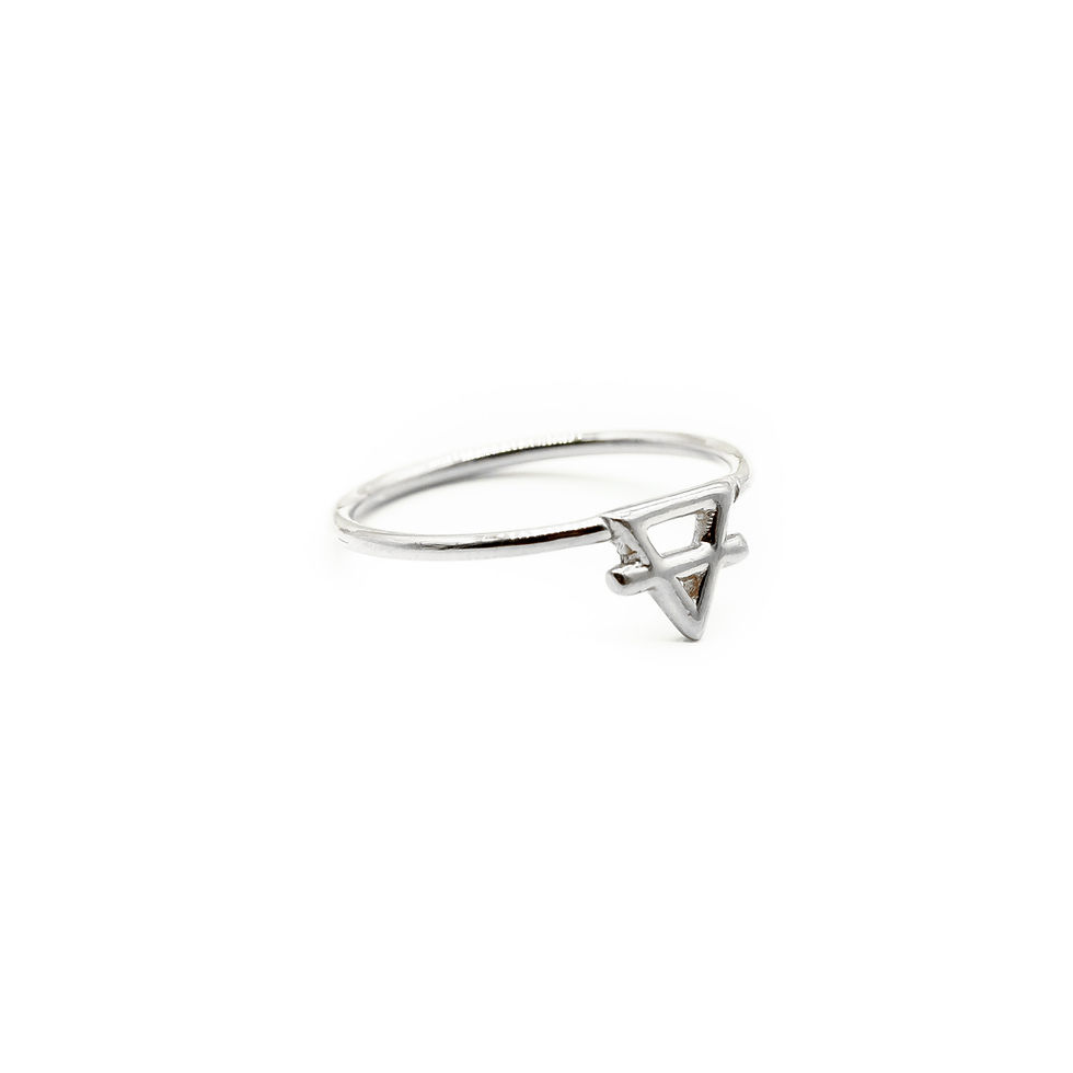 Thumbnail: Silver Earth Element Ring
