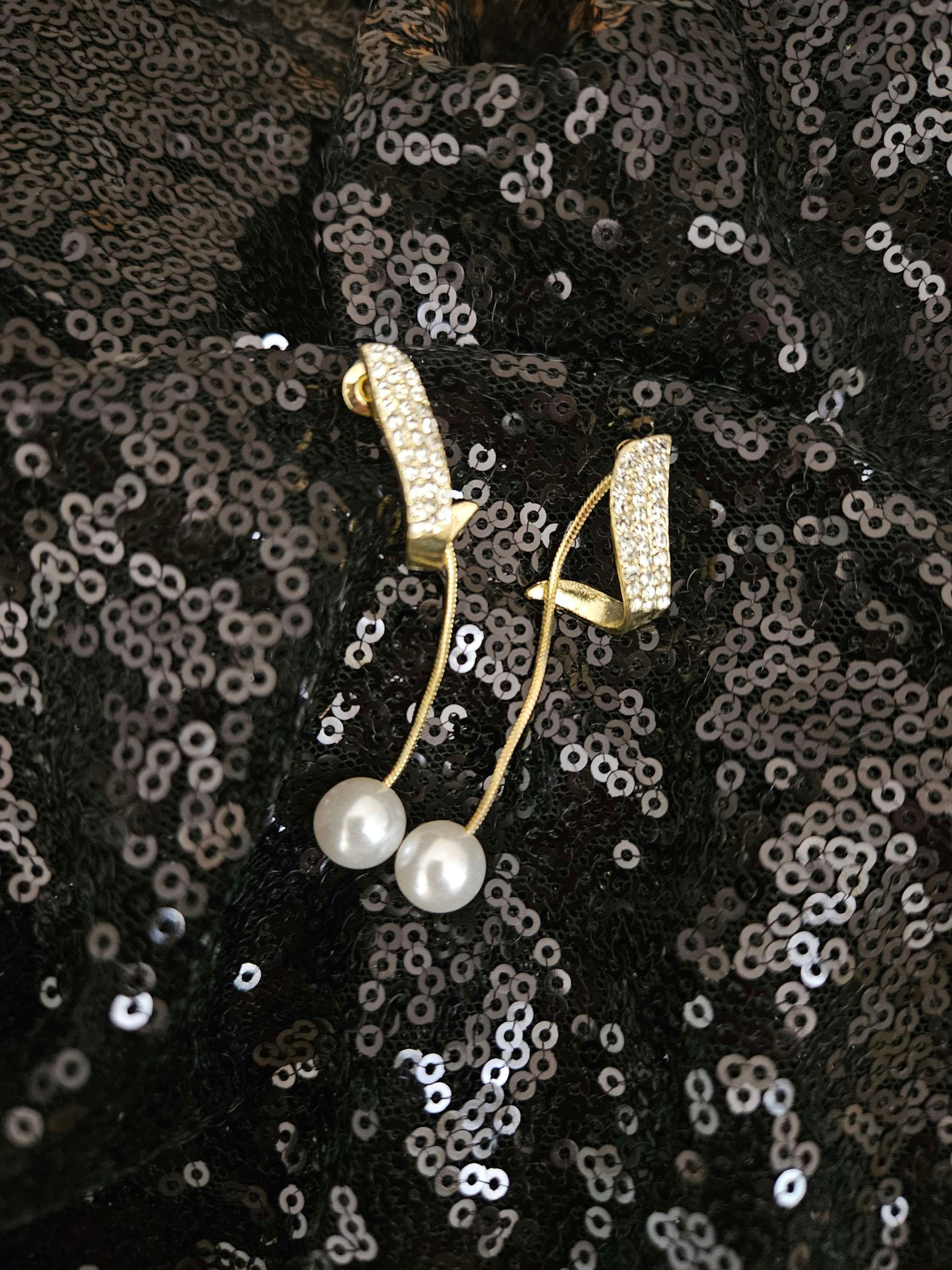 BOUCLES D'OREILLES OR ET PERLES