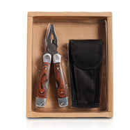 אולר עץ גדול עם 9 פונקציות שימושיות, כולל פאוץ’ נשיאה ומארז מתנה מהודר