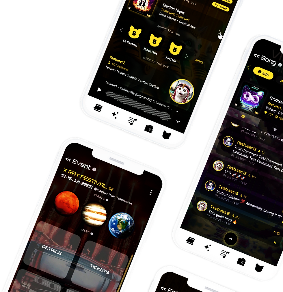 BemeUp Mobile App: Brand Experience for DJs, Artists, Events, Stages & Music