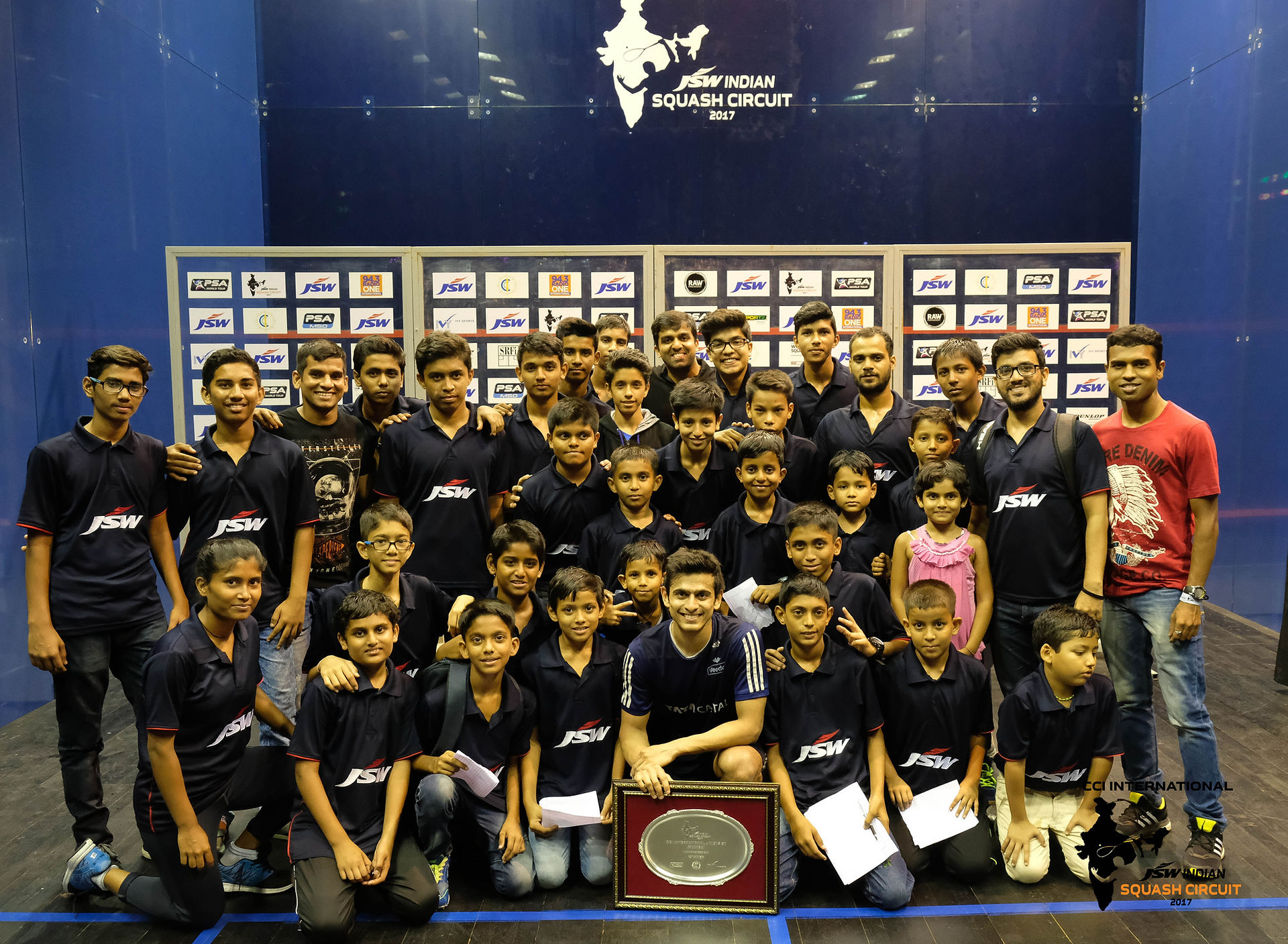 Prize distribution _ CCI International _ JSW Indian Squash Circuit 2017