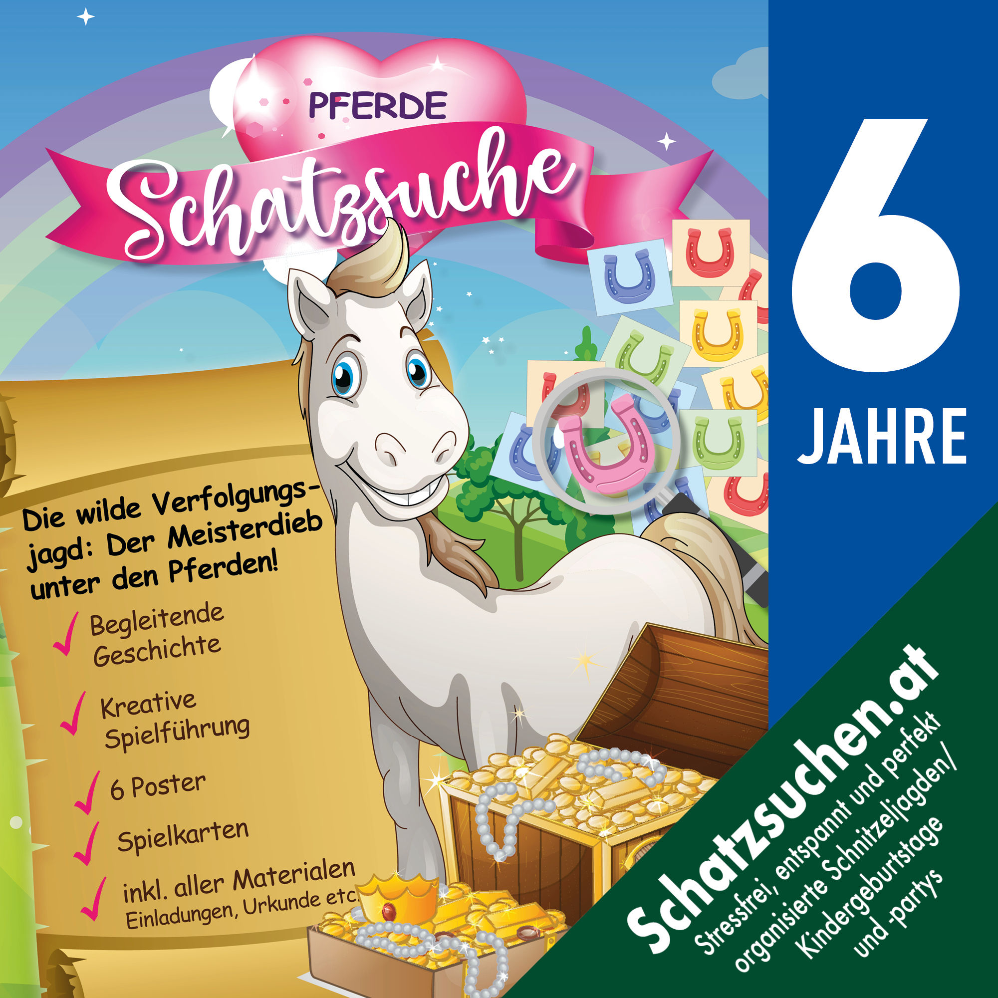 Pferde Schatzsuche Schnitzeljagd ab 6 Jahren
