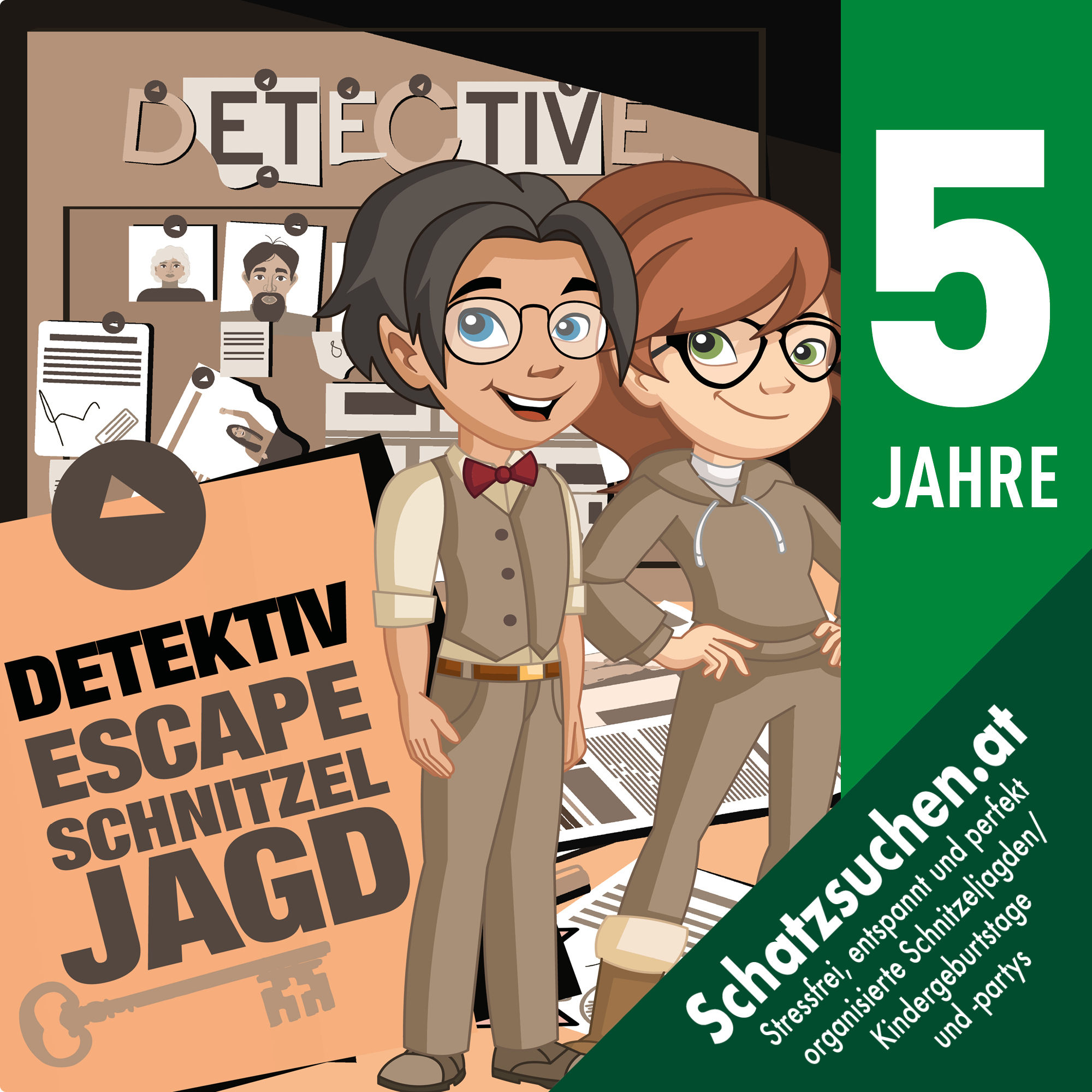 Escape Detektiv Schnitzeljagd ab 5 Jahren