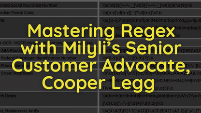 Mastering Regex with Milyli’s Senior Customer Advocate, Cooper Legg