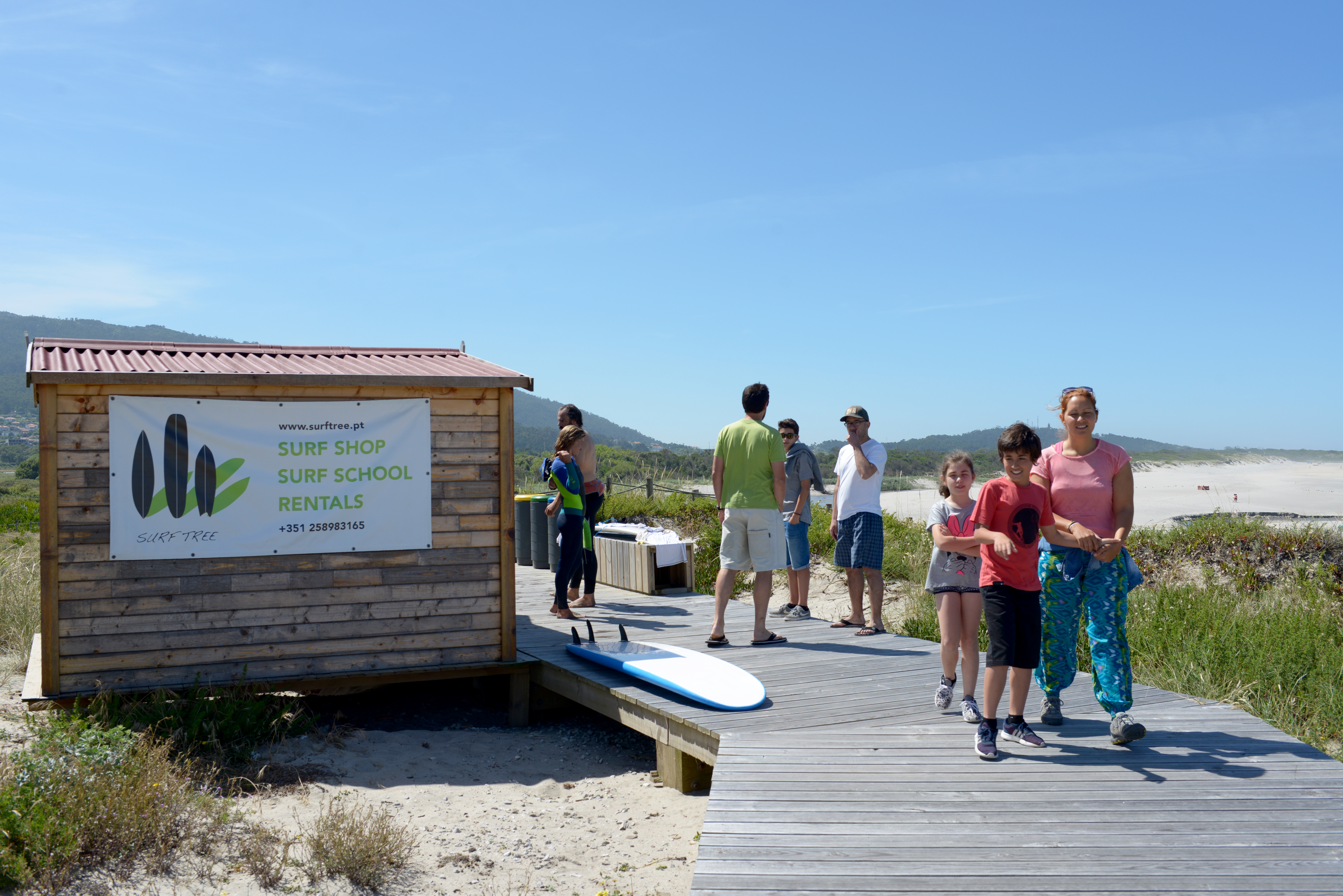 SurfTree Surf School in Afife Beach