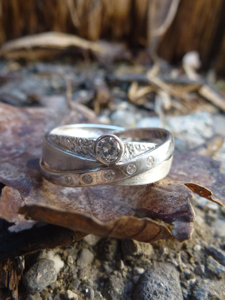 Bague Argent - Zircons