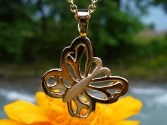 Pendentif Papillon Or jaune