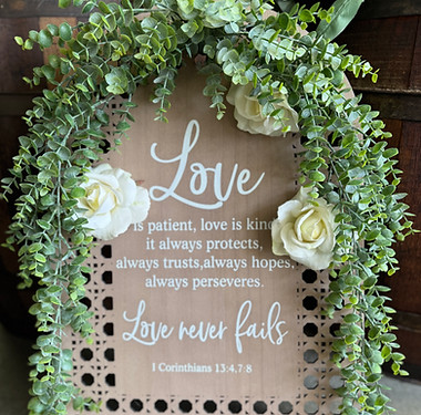Love is patient Love is kind sign.jpg