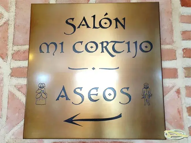 grabado de placa comercial
