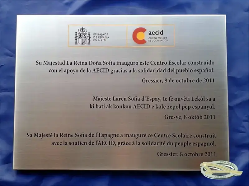 placas inauguración Madrid