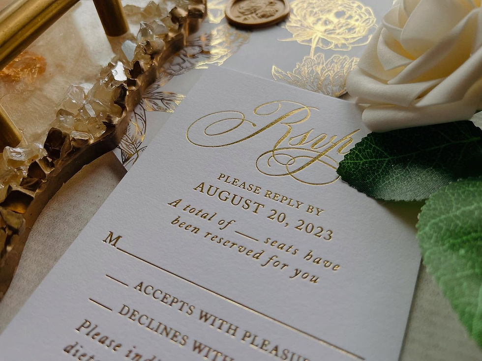 Thumbnail: Gold Foil Vellum Invitations, Foil Vellum, Gold Foil Invitations