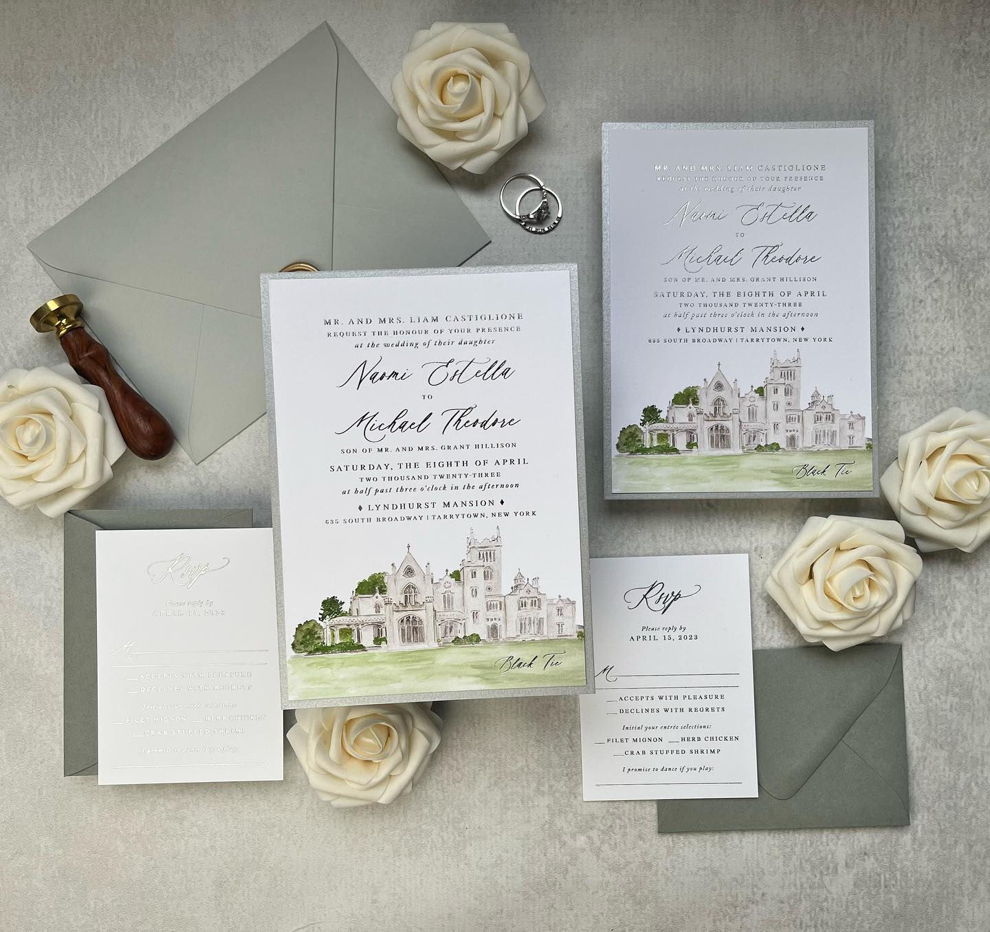 Lyndhurst Mansion Invites, Lyndhurst Mansion Wedding, Lyndhurst Castle, Lyndhurst Mansion Painting, Lyndhurst Weddings