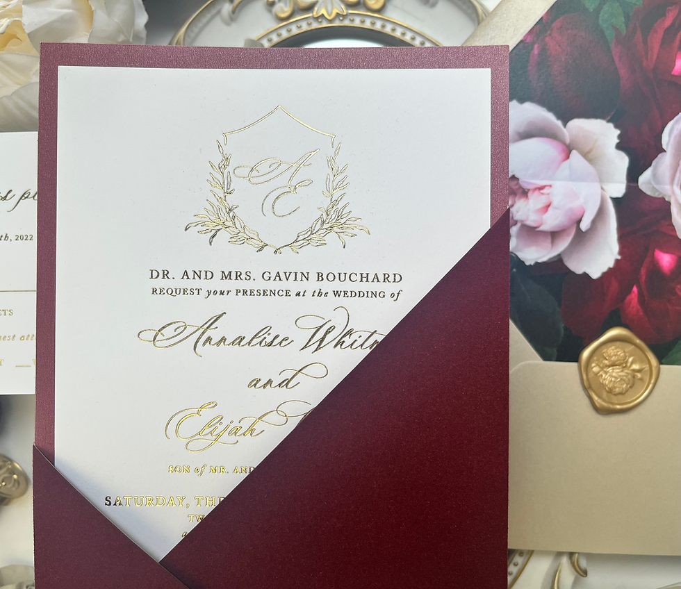 Thumbnail: Luxury Pocket Wedding Invitation