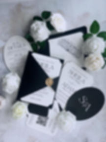 Black and White Wedding Invites, Chic Wedding Invites, Sexy Invites, Black and White Modern Invites