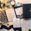 Thumbnail: Navy Sparkle Laser Cut Pocket Wedding Invitations