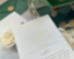Thumbnail: Emerald green wedding invitation suite