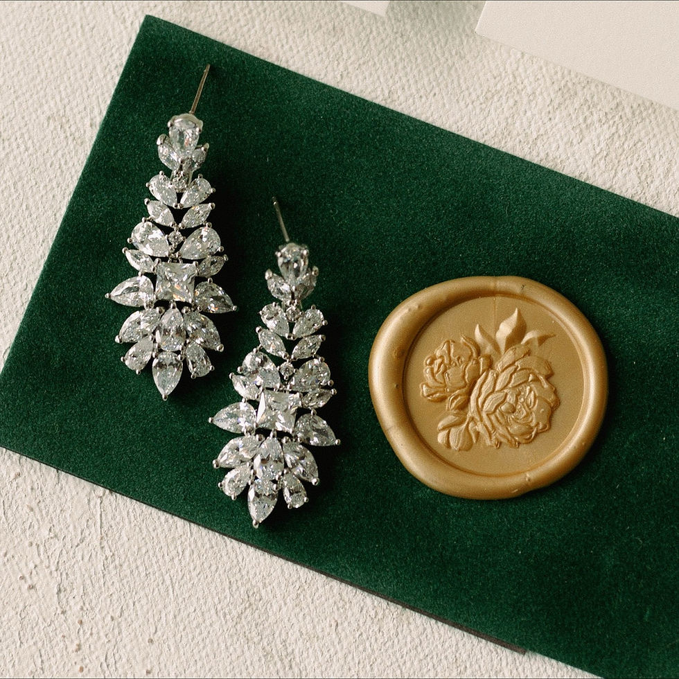 Thumbnail: Gold Thermography Wedding Invitations, Gold and Green Invites, Gold and Green Invitations, Green Invitations