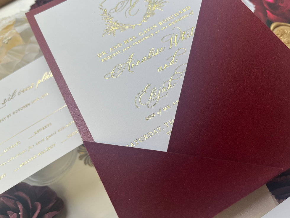 Thumbnail: Luxury Pocket Wedding Invitation