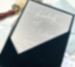Thumbnail: Luxury black wedding invitation