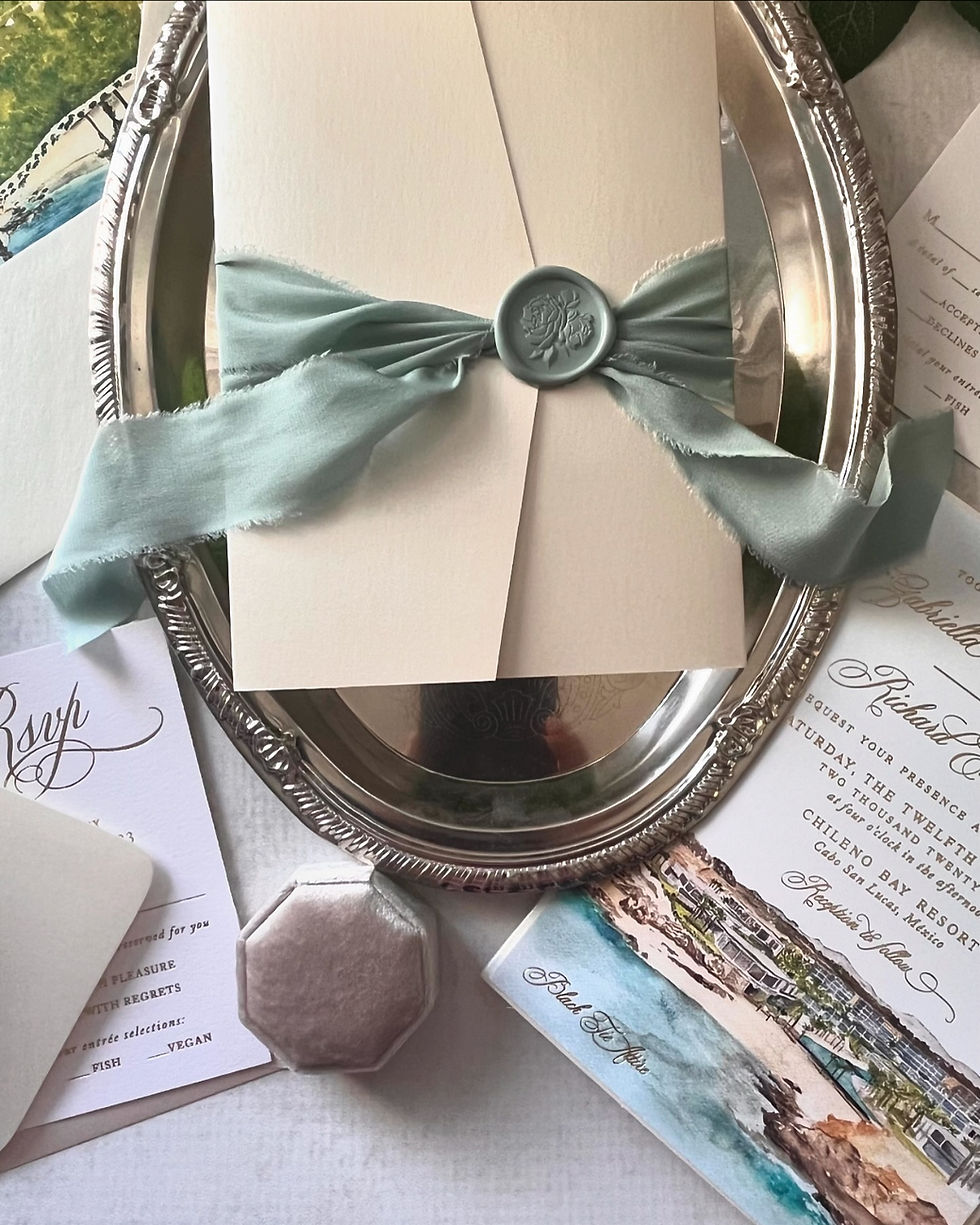 Thumbnail: Chileno Bay Resort Invitations, Cabo San Lucas Invitations, Watercolor Cabo San Lucas, Watercolor Mexico, Watercolor Wedding