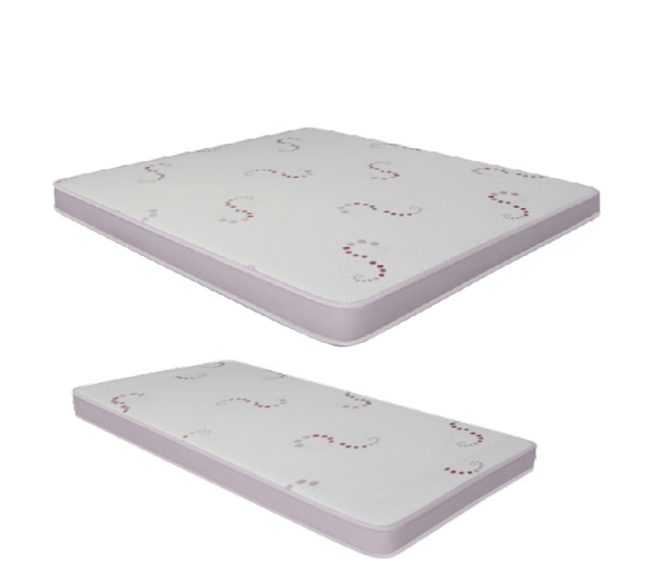 Ortho Plus mattress and matching pillow with patterned fabric