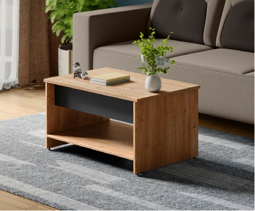 Jaxon Compact wooden coffee table in a living room