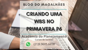 Criando a WBS ou EAP no Primavera P6