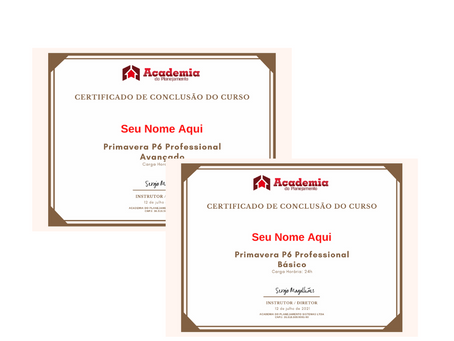 Certificados do Curso