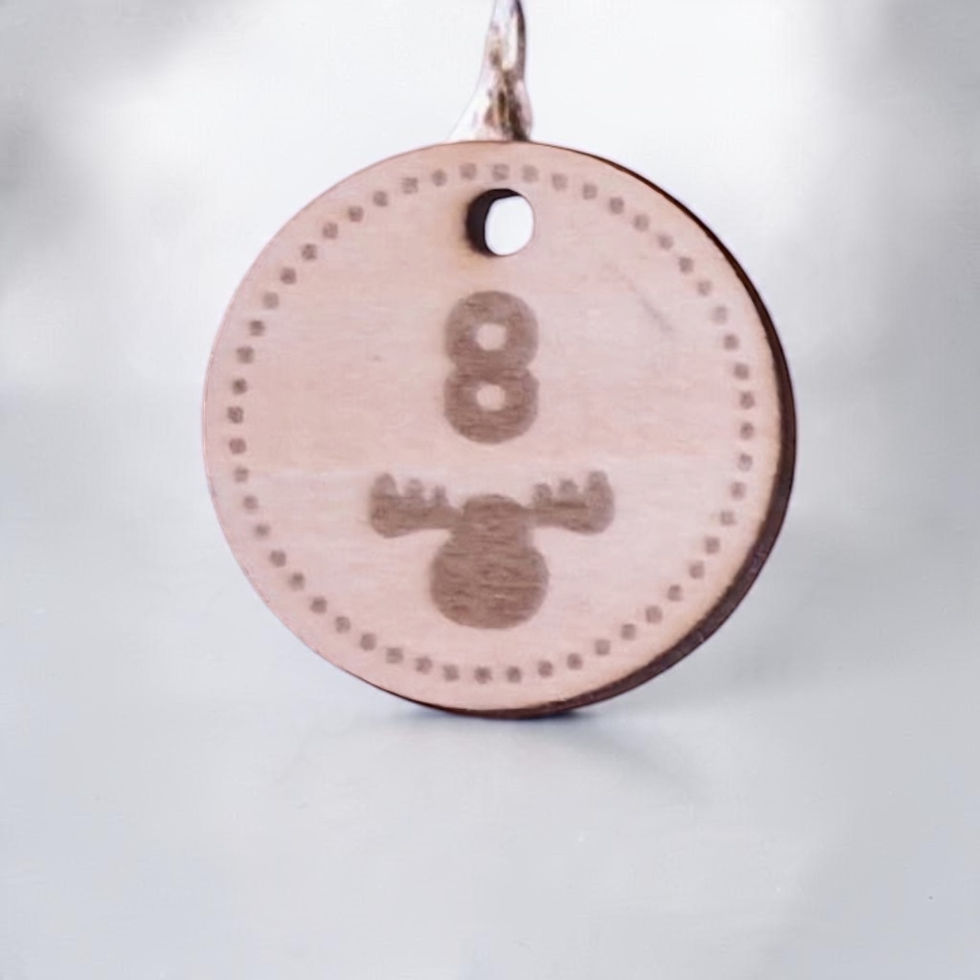 Adventskalender Anhänger Rentier