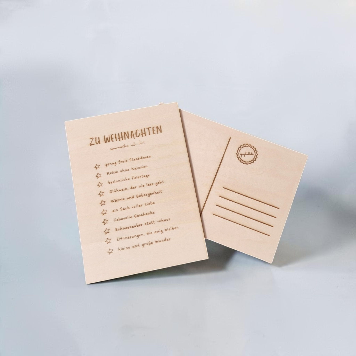 Postkarte Wunschliste