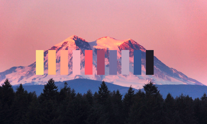 Mt. Rainier with Color