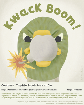 Illustration pour jeu de société game jam - Kwack Boom