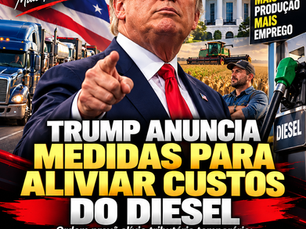 Trump anuncia medida temporária para aliviar custos do diesel; queda nas bombas ainda não está garantida