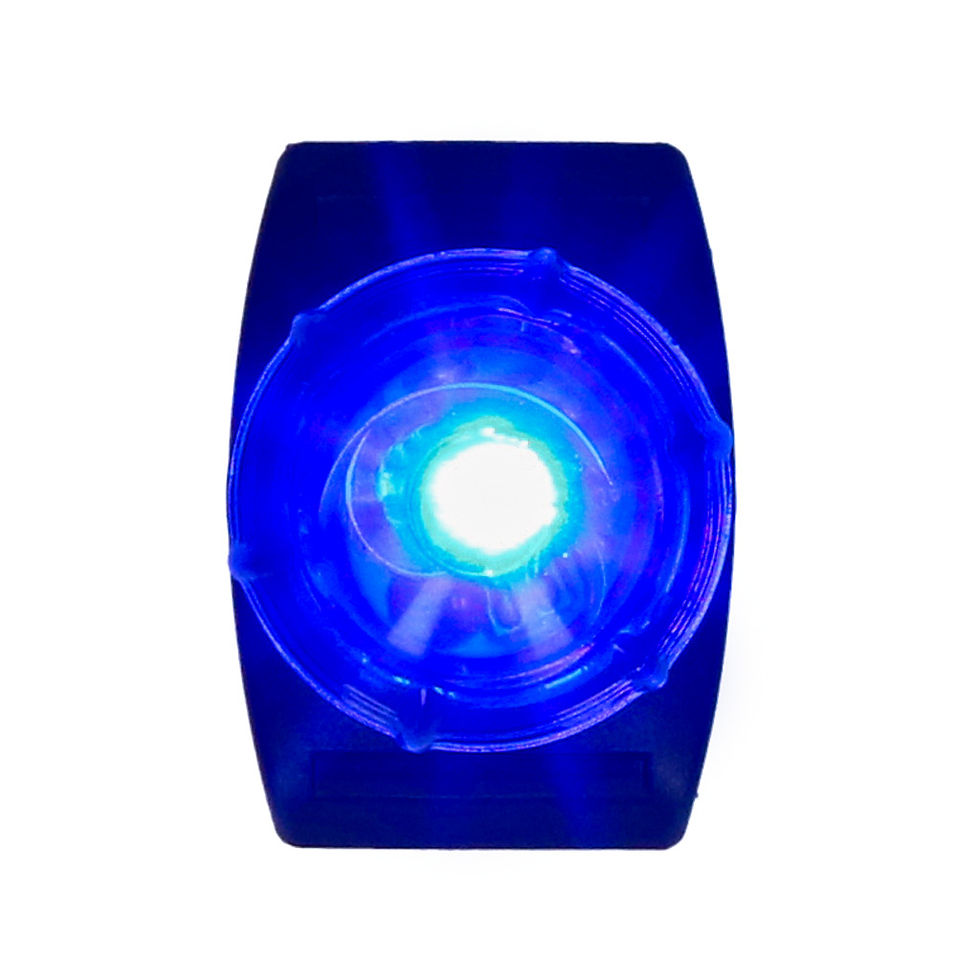 Nightwalk blauw veiligheidslampje - veilige wandelingen, ook in het donker