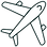 Air Plane Graphic Element that is animated by sliding across the screen from left to right.
