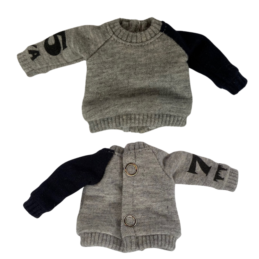 Moletom cinza sem capuz para Middie Blythe e similares