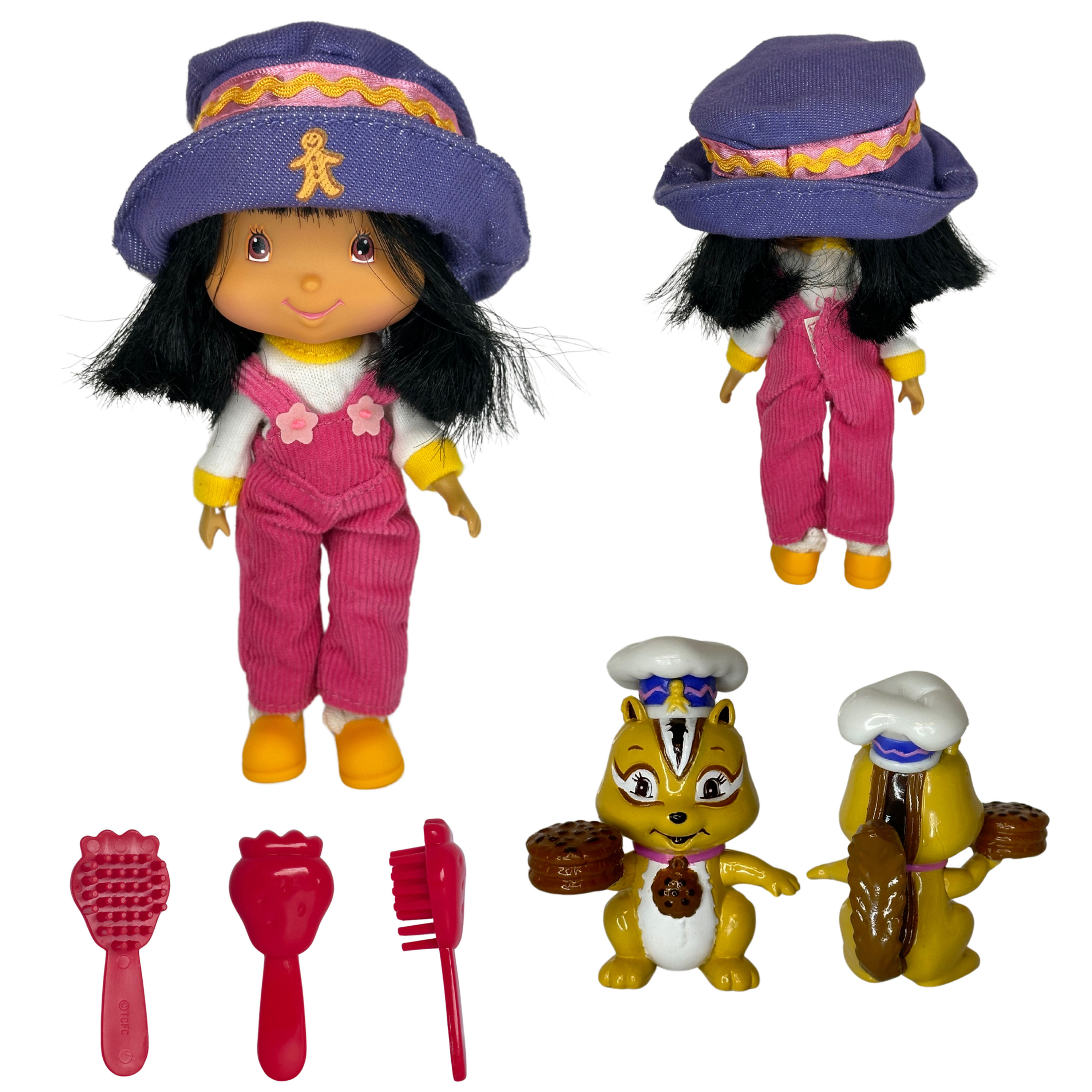 Original Strawberry Shortcake Ginger and Chocolate Squirrel Set from 2003