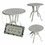 Thumbnail: Miniature white garden table