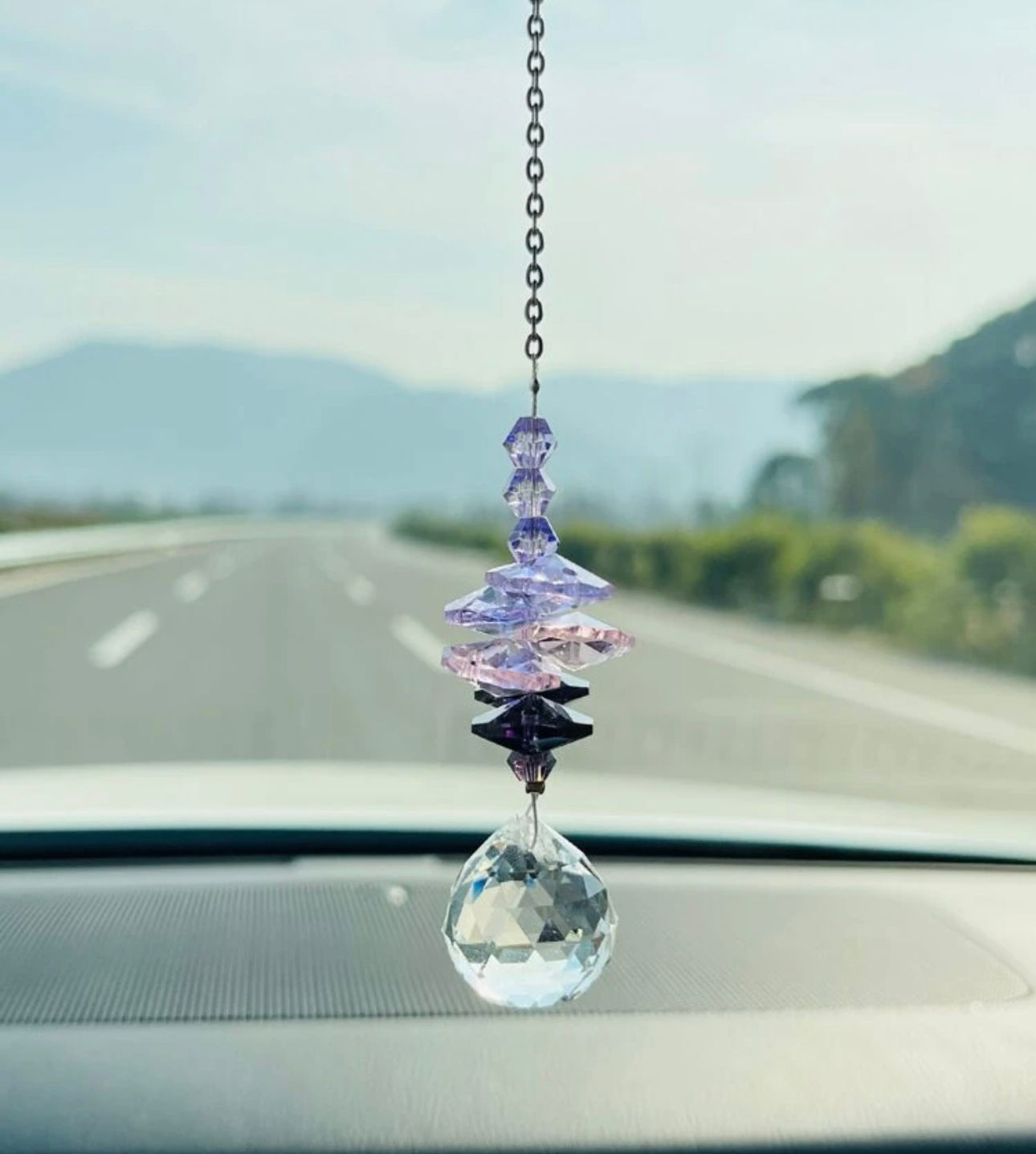 Crystal Car Mirror Ornament 