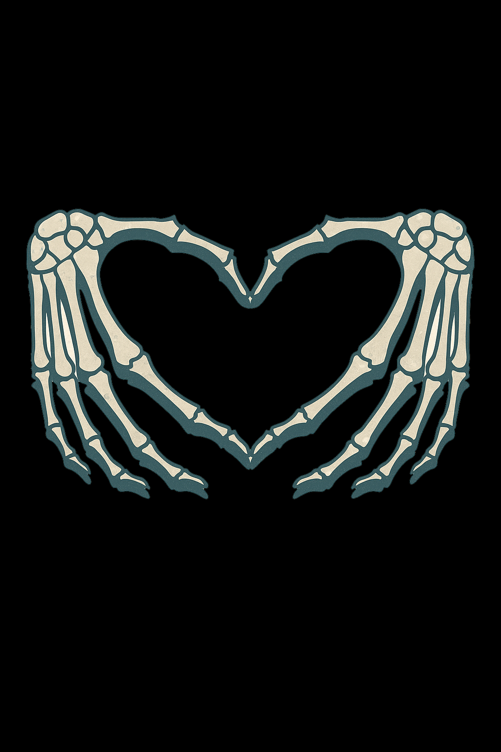 Skeleton Hands Heart2 - ET00179-1