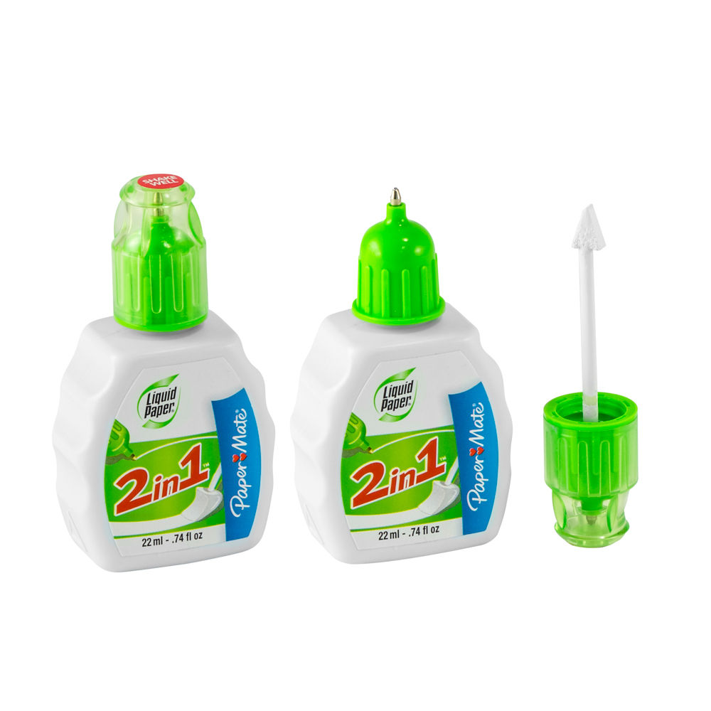 CORRECTOR FRASCO 2 EN 1 LIQUID PAPER 22 ML (12X12)