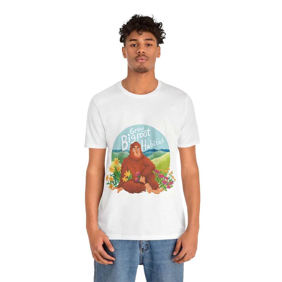 Thumbnail: Grow Bigfoot Habitat- Unisex Jersey Short Sleeve Tee