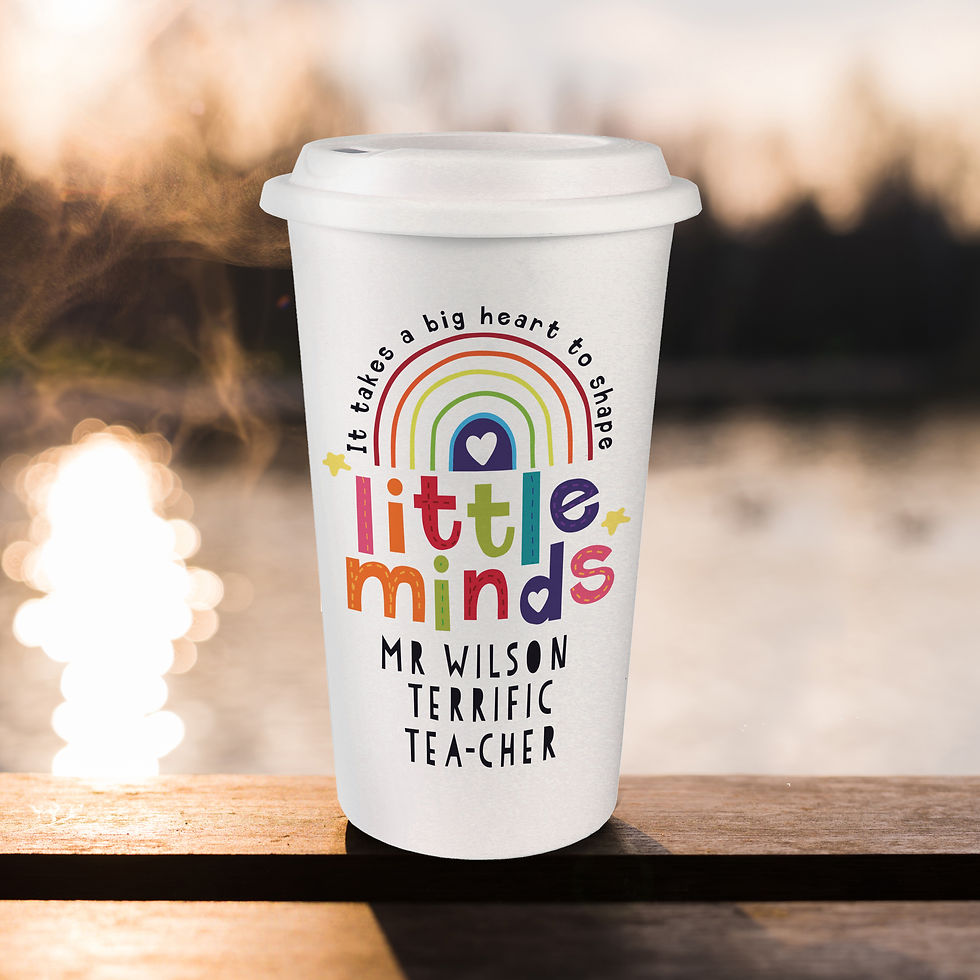 Thumbnail: Personalised Shape Little Minds Travel Mug