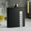 Thumbnail: Personalised Name Only Black Hip Flask