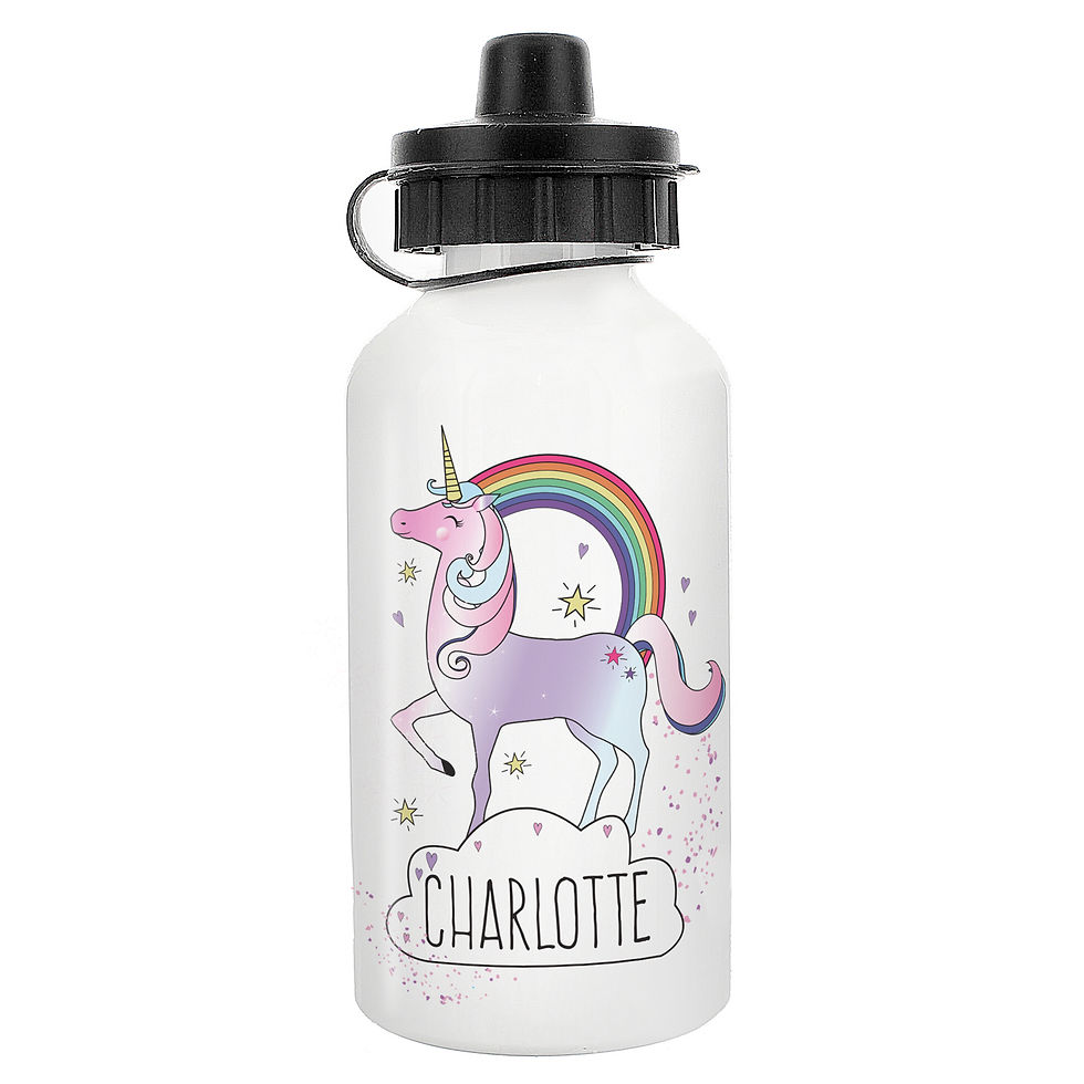 Thumbnail: Personalised Unicorn Drinks Bottle