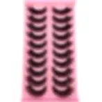 Miniatura: 10Pairs 8D Mink Lashes Natural Mink False Eyelashes Dramatic Volume Fake Eyelash