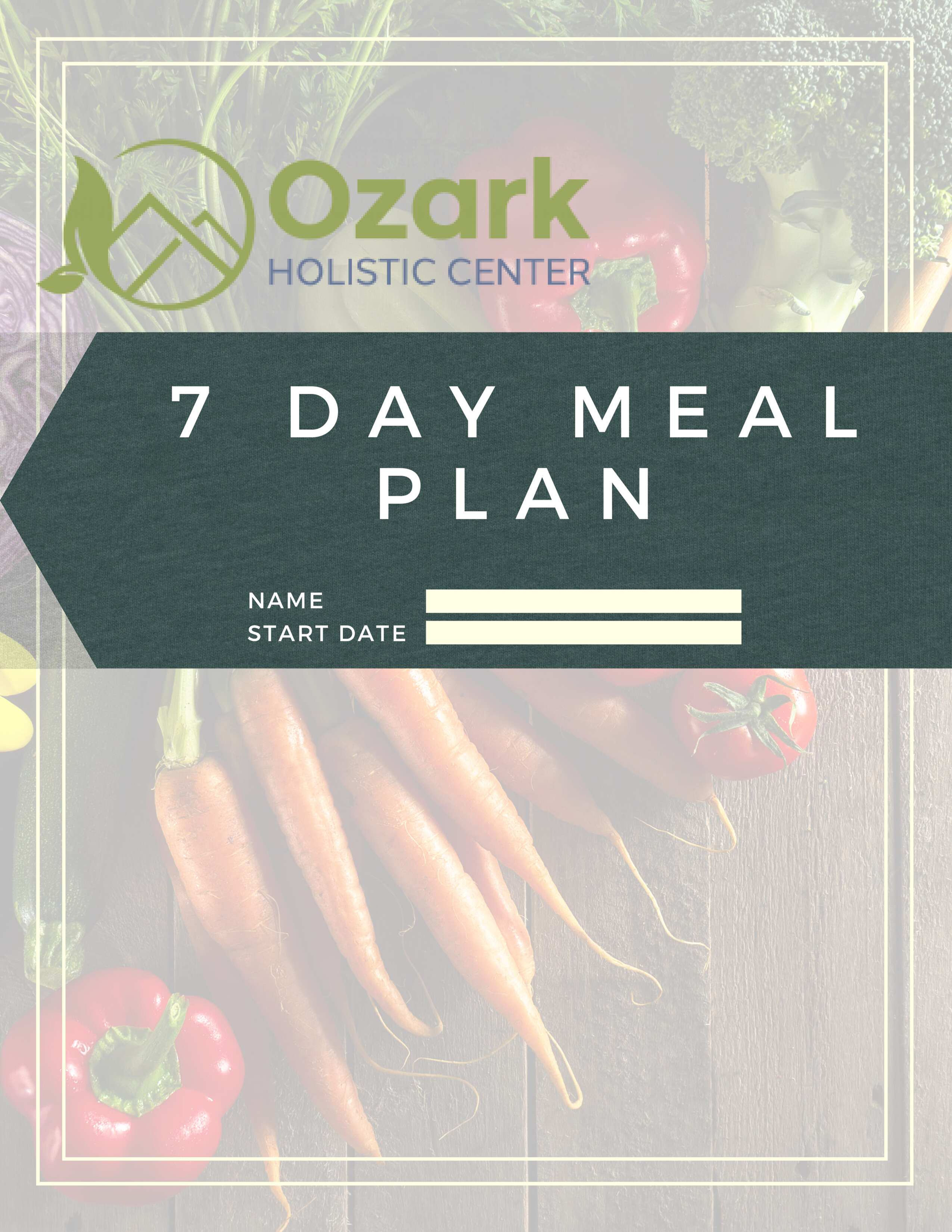 Free 7 Day Meal Plan